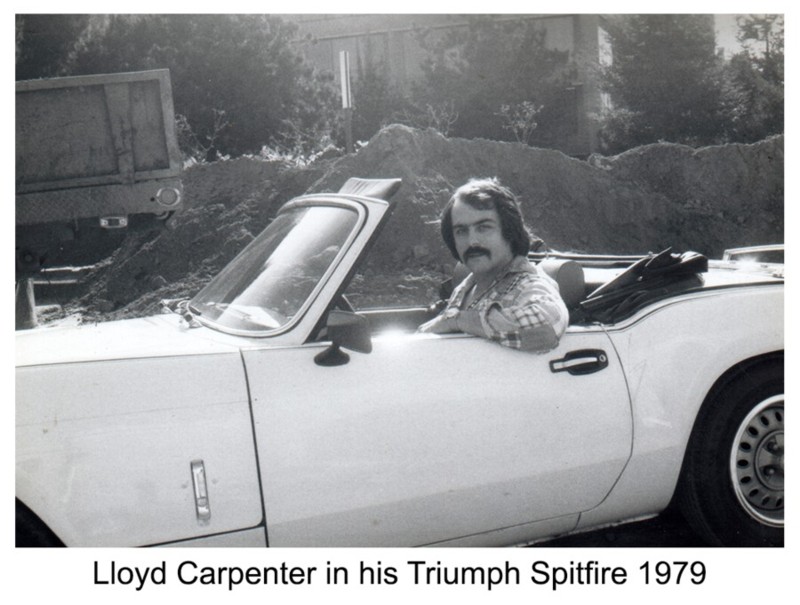 Lloyd_Carpenter_in_his_Triumph_Spitfire_1979